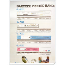 hospital disposable barcode printed bands patient ID card